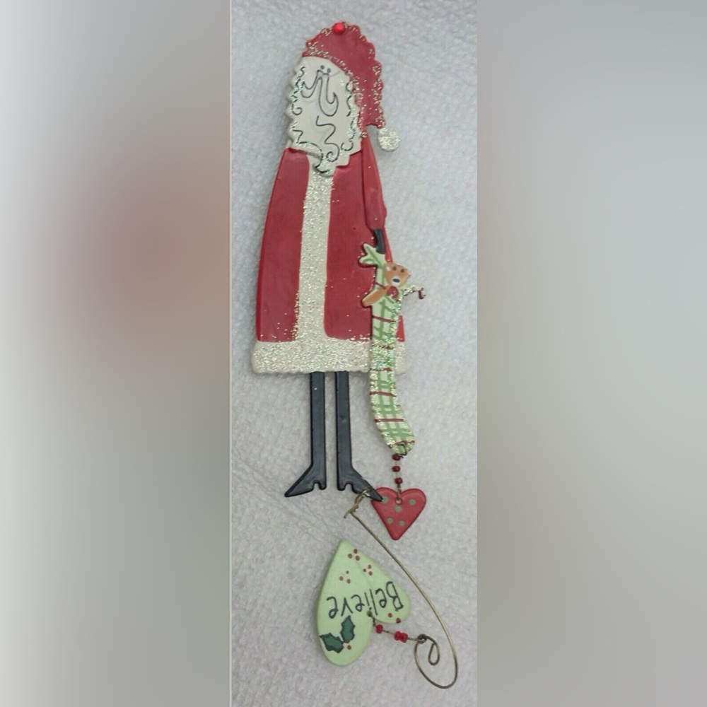 Pre Owned 5-1/2 Inches Plus "BELIEVE” SANTA CLAUSE Refrigerator Magnet